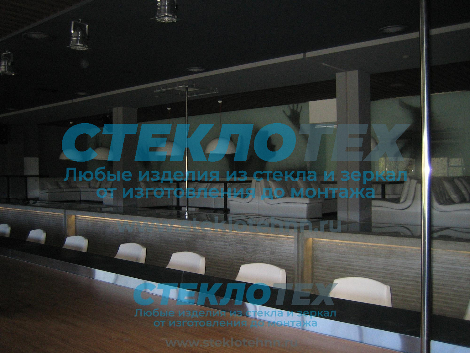 Облицовка стен и потолков стеклом