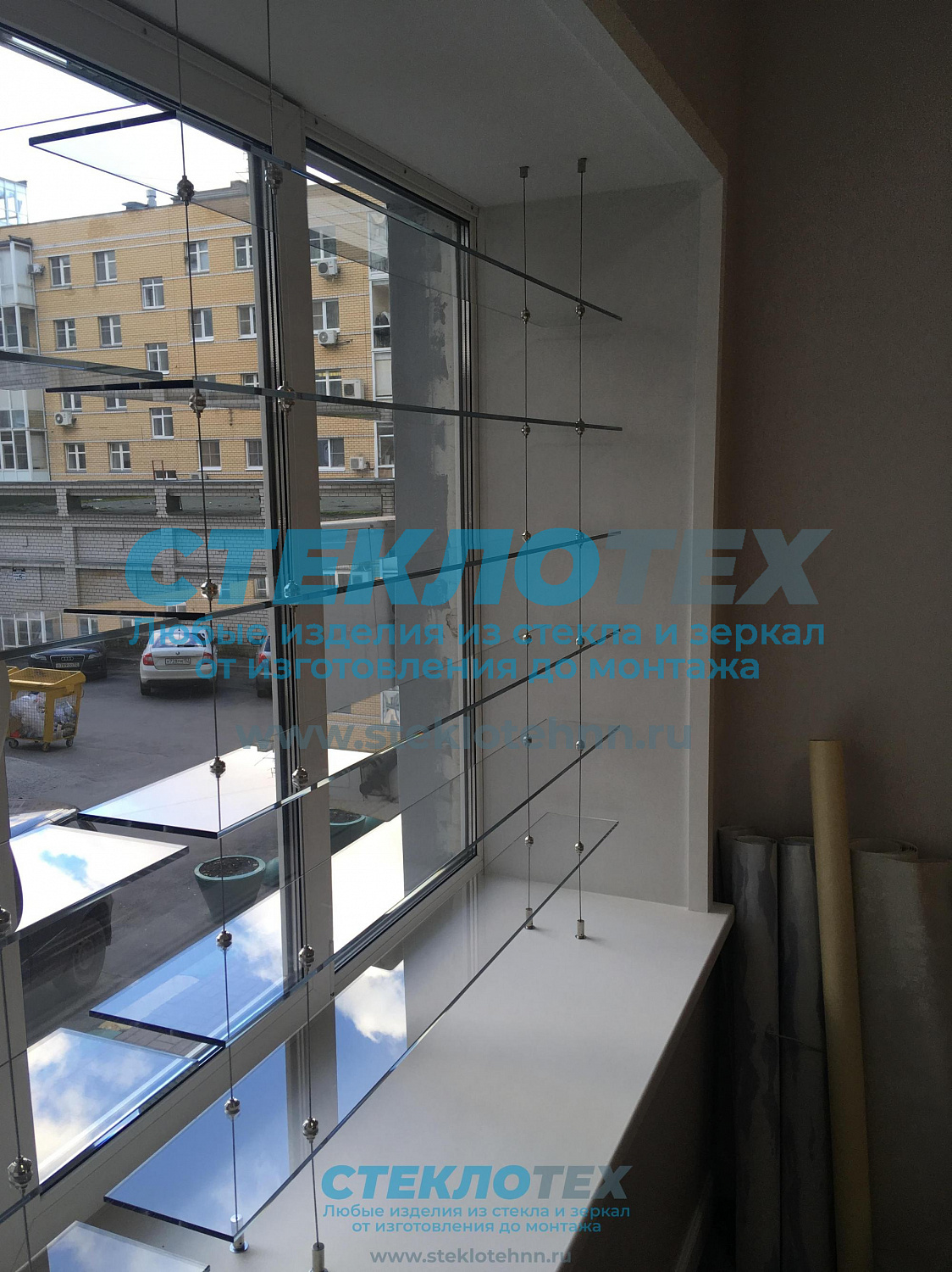 Облицовка стен и потолков стеклом